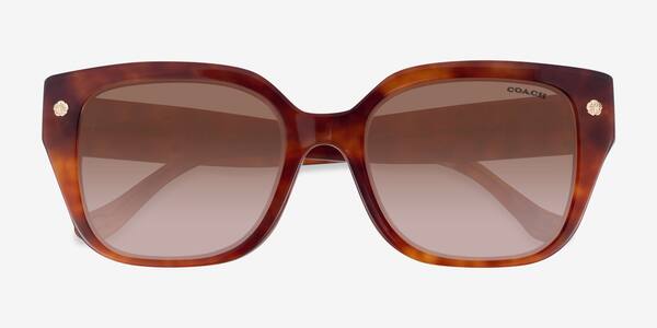 Caramel Tortoise Coach HC8392U CR611 -  Acetate Sunglasses