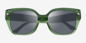 Transparent Key Lime Coach HC8392U CR611 -  Acetate Sunglasses