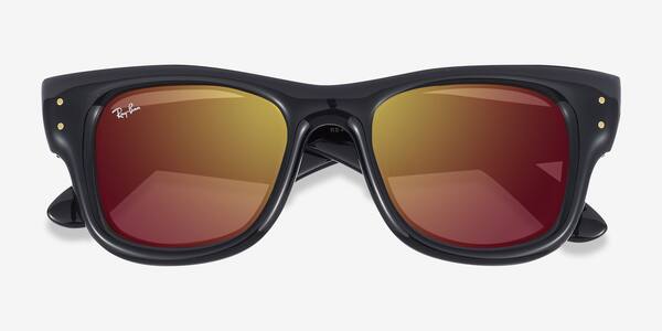 Polished Black Ray-Ban RB4940 Wayfarer Puffer -  Plastic Sunglasses