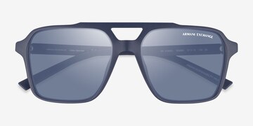 Matte Blue Armani Exchange AX4166SU -  Plastic Sunglasses