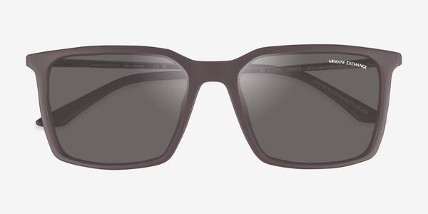 Matte Brown Armani Exchange AX4170SU -  Metal Sunglasses