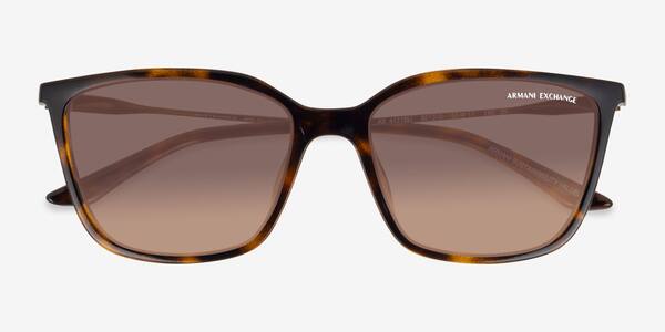 Shiny Havana Armani Exchange AX4171SU -  Metal Sunglasses