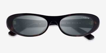 Milky Brown Tortoise Vogue Eyewear VO5695SU -  Acetate Sunglasses