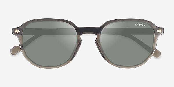 Transparent Brown Heart Vogue Eyewear VO5707S - Acetate Sunglasses Transparent Brown Heart Vogue Eyewear VO5707S - Acetate Sunglasses