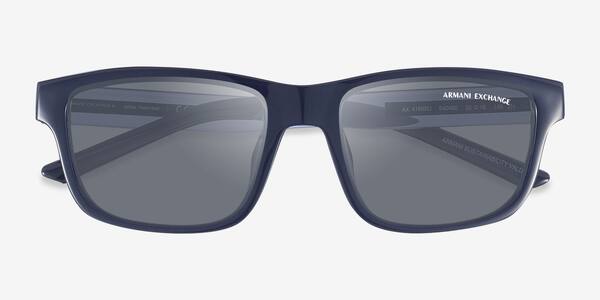 Shiny Blue Armani Exchange AX4169SU -  Plastic Sunglasses