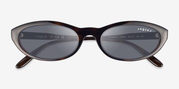 Dark Tortoise Vogue Eyewear VO5697SU -  Plastic Sunglasses