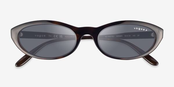 Dark Tortoise Vogue Eyewear VO5697SU -  Plastic Sunglasses