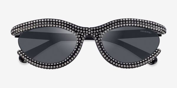 Noir Swarovski SK6006 -  Plastique Lunettes de soleil
