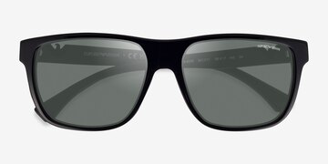 Shiny Black Emporio Armani EA4035 -  Acetate Sunglasses