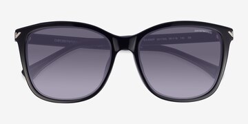 Shiny Black Emporio Armani EA4060F -  Plastic Sunglasses