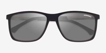 Rubber Black Emporio Armani EA4058 -  Plastic Sunglasses