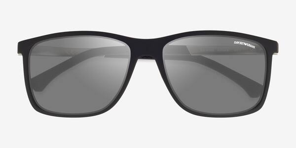 Rubber Black Emporio Armani EA4058 -  Plastique Lunettes de soleil