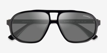 Shiny Black Emporio Armani EA4263U -  Acetate Sunglasses