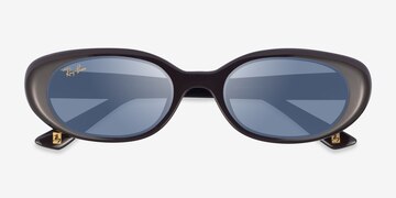 Full Dark Brown Ray-Ban RB4441D -  Plastic Sunglasses
