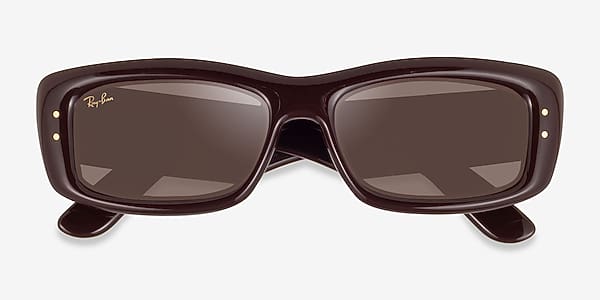 Transparent Dark Brown Ray-Ban RB4944 - Plastic Sunglasses Transparent Dark Brown Ray-Ban RB4944 - Plastic Sunglasses
