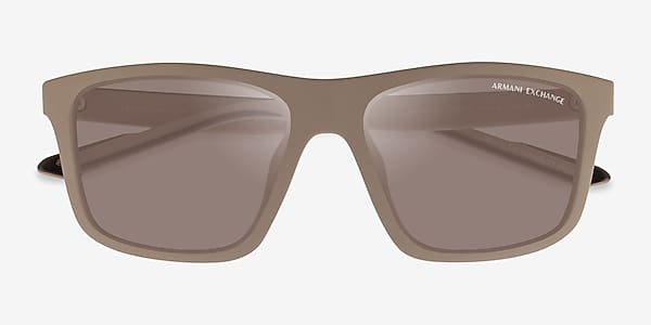 Matte Beige Armani Exchange AX4149SU - Plastic Sunglasses Matte Beige Armani Exchange AX4149SU - Plastic Sunglasses