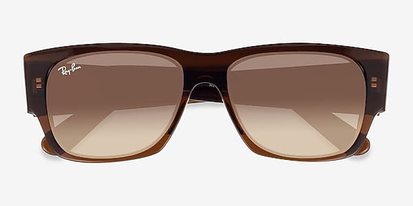 Transparent Light Brown Ray-Ban RB0947SF - Acetate Sunglasses Transparent Light Brown Ray-Ban RB0947SF - Acetate Sunglasses