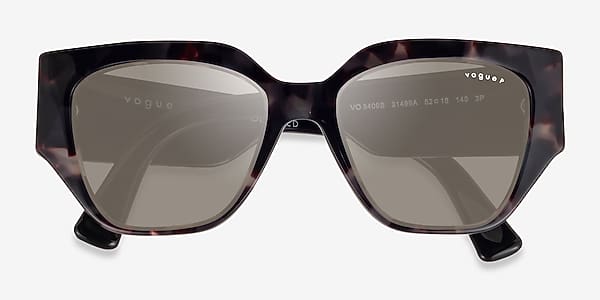 Gray Tortoise Vogue Eyewear VO5409S - Acetate Sunglasses Gray Tortoise Vogue Eyewear VO5409S - Acetate Sunglasses