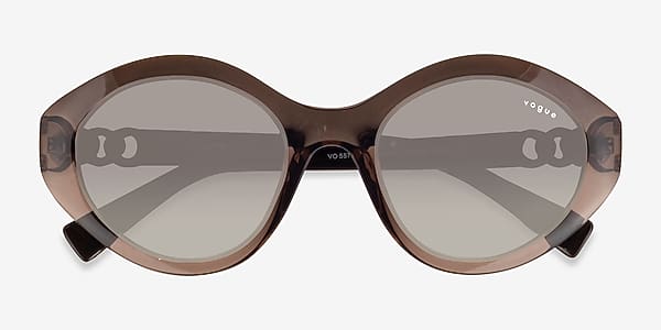 Transparent Brown Vogue Eyewear VO5576SB - Plastic Sunglasses Transparent Brown Vogue Eyewear VO5576SB - Plastic Sunglasses