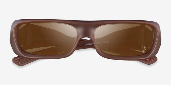 Matte Transparent Mahogany Oakley Permian -  Plastic Sunglasses