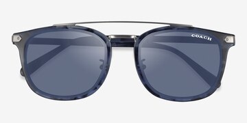 Blue Tortoise Coach HC8382 Cl913 -  Acetate Sunglasses