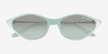 Opalescent Green Armani Exchange AX4152SU -  Metal Sunglasses