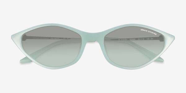 Opalescent Green Armani Exchange AX4152SU -  Metal Sunglasses
