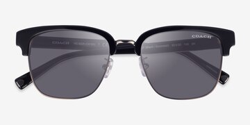 Black Gunmetal Coach HC8326 -  Acetate Sunglasses