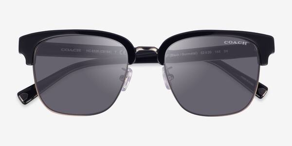 Black Gunmetal Coach HC8326 -  Acetate Sunglasses