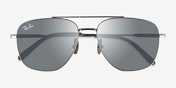 Silver Ray-Ban RB8097 William Titanium - Titanium Sunglasses Silver Ray-Ban RB8097 William Titanium - Titanium Sunglasses