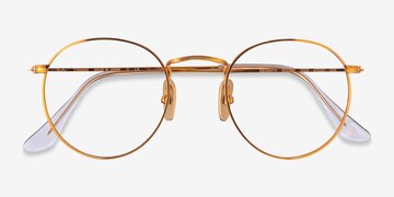 Shiny Gold Ray-Ban RB8247V -  Titanium Eyeglasses