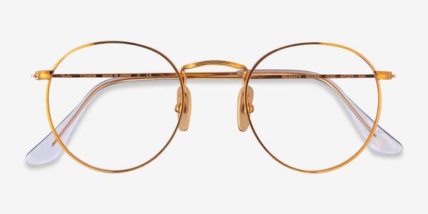 Shiny Gold Ray-Ban RB8247V -  Titanium Lunettes de vue