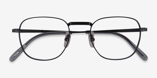 Shiny Black Ray-Ban RB8258V Frank -  Titanium Eyeglasses
