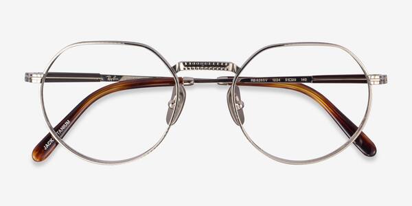 Shiny Silver Ray-Ban RB8265V Jack -  Titanium Lunettes de vue