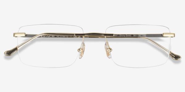 Shiny Gold Coach HC5196TD -  Titanium Eyeglasses