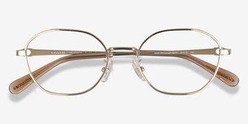 Shiny Light Gold Coach HC5194TD -  Titanium Eyeglasses