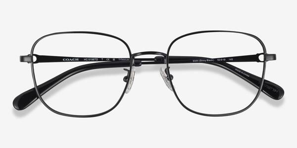 Shiny Black Coach HC5198TD -  Titanium Eyeglasses