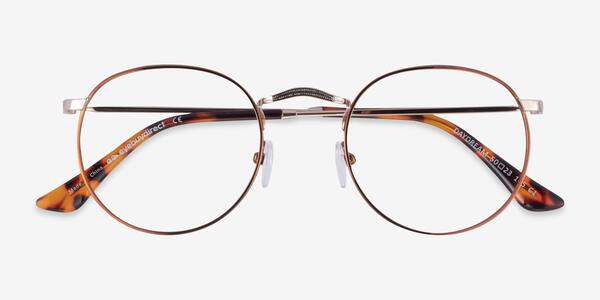 Brown Golden Daydream -  Metal Eyeglasses
