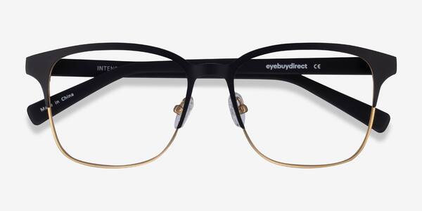 Matte Black/Golden  Intense -  Acetate-metal Eyeglasses