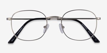 Silver Suspense -  Vintage Metal Eyeglasses