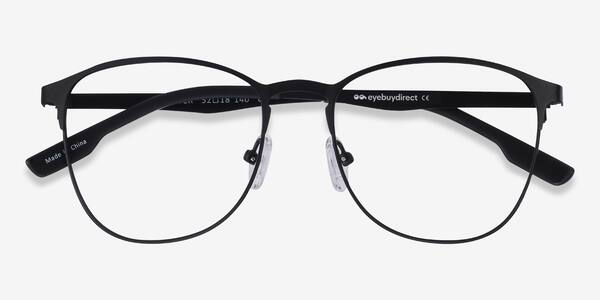 Matte Black Ember -  Metal Eyeglasses