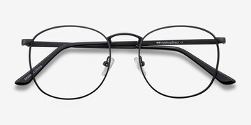 Black St Michel -  Vintage Metal Eyeglasses