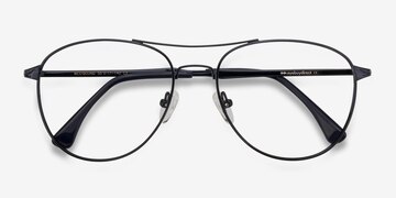 Dark Navy Westbound -  Vintage Metal Eyeglasses