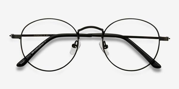 Noir Cupertino -  Métal Lunettes de vue