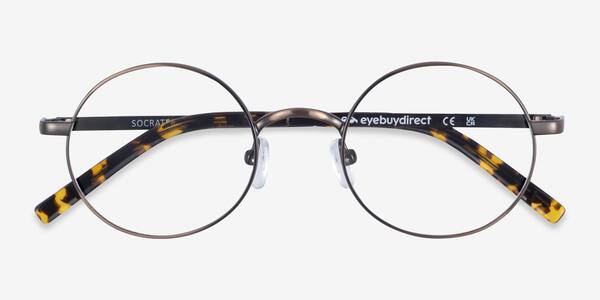 Brown Tortoise Socrates -  Metal Eyeglasses