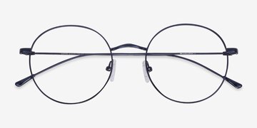 Navy Dapper -  Lightweight Metal Eyeglasses