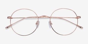 Rose Gold Dapper -  Lightweight Metal Eyeglasses