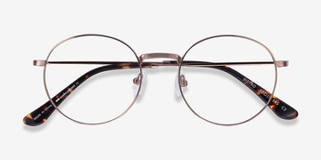 Rose Gold Bistro -  Vintage Metal Eyeglasses