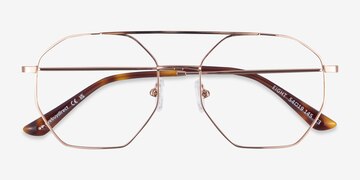 Rose Gold Eight -  Vintage Metal Eyeglasses