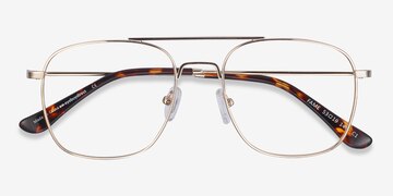 Golden Fame -  Vintage Metal Eyeglasses